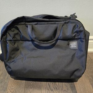 Herschel Supply Company Black Britannis Laptop Messenger Bag